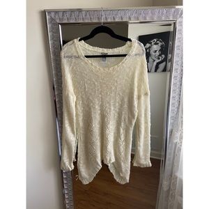 Cream long sleeve sweater